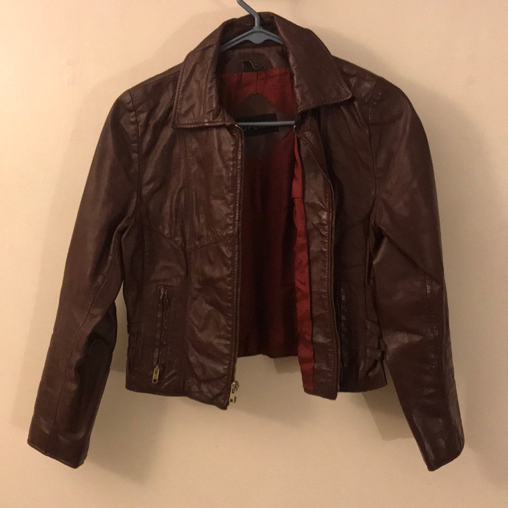 Vintage Opera Red Leather Jacket - image 1
